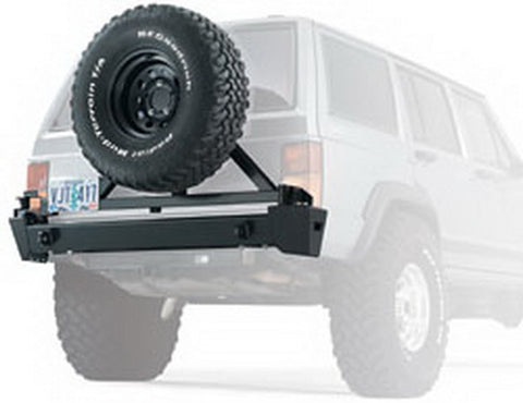XJ - Rear Bumper - Will Accept Tire Carrier