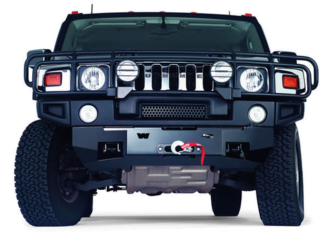 Winch Bumper Kit - For Use w/Winch Model 9.5xp - Not Compatible w/Warn Light Bar PN[68499] - Fits Only Warn PN[69502] - Sold Separately - Powder Coat Finish