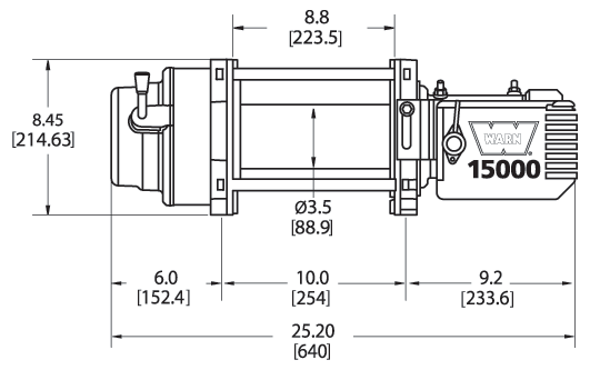 Warn Industries 62215 Winches - KIT MULTI-MOUNT KAW P WARN M15 Winch | DSI Performance