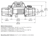ZEON 8 Warn Winch - 8,000 lb.W/Roller Fairlead, Wire Rope