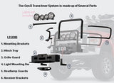 Gen II Trans4mer - Grille Guard -  OPTIONAL -  Black - Short Grille - Will not accept Headlamp Guards