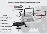 Gen II Trans4mer - Light Bar -  OPTIONAL -  Black - Requires Winch Carrier Kit & Grille Guard
