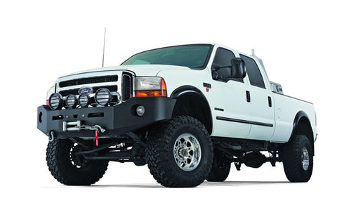 Heavy Duty Bumper - Black - w/o Brush Guard - For Use w/All Warn Large Frame Winches Including 16.5ti
