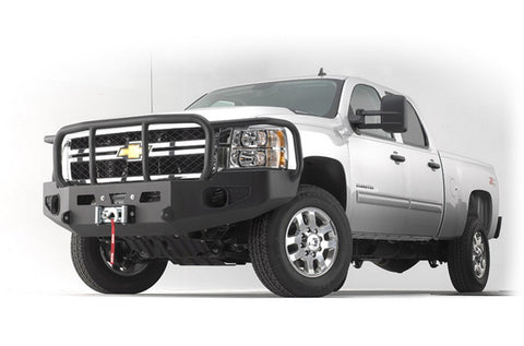 Heavy Duty Bumper - Black - w/Brush Guard - For Use w/All Warn Large Frame Winches Including 16.5ti M15 M12