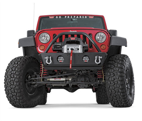 Rock Crawler Stubby - Front Bumper - w/Grille Guard Tubes