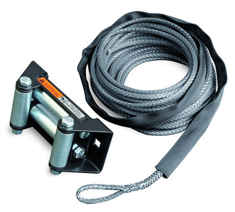 Synthetic Rope Replacement Kit - 7/32 in. x 50 ft. - For Winch Model 4.0ci - Incl. Synthetic Rope/Rock Guard Sleeve/Polished Finish_ALUMINUMinum Hawse Fairlead
