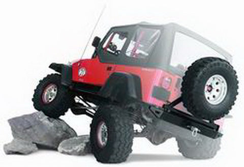 Rock Crawler - Rear Bumper - Will Accept Tire Carrier - Some Veh. May Req. Additional Spacers To Fit Bumper